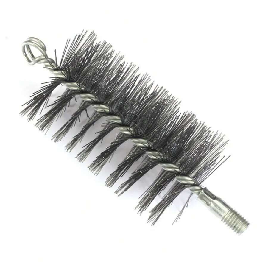 Chimney Brush Cleaning Brush 30/50/80 Mm Steel Wire Fireplace Flue Pipe Rust Deburring Dryer Vent Cleaner Brush Head Kit - 3pcs - 查看 1