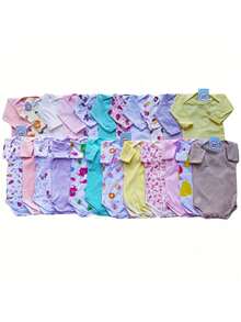 Complete 36-Piece Cotton Baby Boy Or Girl Layette Set For Newborns - 查看 6