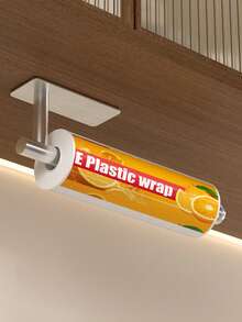 Self-Adhesive Cling Film & Paper Towel Holder, Bathroom Organizer, Cabinet Under Paper Towel Rack, Bathroom Tissue & Towel Rack - Multicolor - View 10