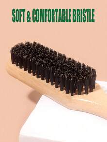 1 pieza Cepillo de pelo/barba unisex, cepillo de pelo profesional sin fragancia, peine degradado y cepillo de limpieza para corte de pelo, herramienta de aseo suave, cepillo para cabello grueso/fino, adecuado para el Día Nacional, uso en el baño, masaje del cuero cabelludo, temporada de regreso a clases, viajes y vida diaria, también un gran regalo festivo para familiares y amigos - Multicolor - Ver 5