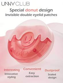 unny club 150片装自粘隐形双眼皮贴 - 提拉条和速效眼皮贴，适用于单眼皮、下垂眼皮、不对称眼皮和单眼皮，配有叉杆和镊子 - 彩色 - 查看 4