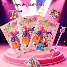 Mattel Kpop High-Quality Original New KPOP Student Practical Study Supplies Set By Demon Hunting Witch Group - KPOP Notebook, KPOP Pin, KPOP Gel Pen, KPOP Small Notebook, Stationery Gift Se - Multicolor - View 2