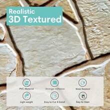 3D Wall Panels - Xám trắng - Xem 4