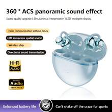 NEW SENYANG Forest Yang 新款真无线运动耳机，时尚舒适，蓝牙耳塞，低音浑厚，耳挂式设计，TWS 真无线耳机，杜比 Hi-Fi 音效，立体声高清通话，适用于安卓游戏，情侣款，智能耳机，送礼佳品 - 均碼 - 查看 11