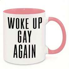 泡泡拥抱咖啡杯 - 女同性恋、跨性别者、同性恋、双性恋、彩虹骄傲、酷儿 11盎司 白色，适合送给家人、姐妹、闺蜜、爱人、女朋友 - 彩色 - 查看 16