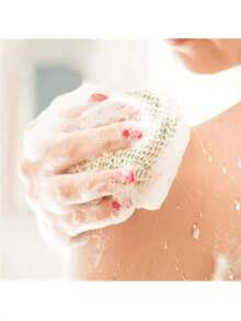 1/3/5/10pcs Mesh Exfoliating Soap Bags, Natural Sisal Soap Saver Bags, Shower Soap Pouch, For Massage And Exfoliation (5.5 * 3.5 Inches), Home Bathroom Decor, Autumn Decor, Back To School Decor (Style And Color Random) - Beige - View 3