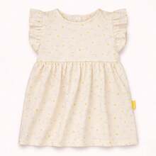 Comfortable And Lightweight Printed Summer Baby Dress - Beige - View 4