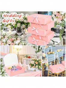 Hộp quà màu đỏ có nắp và ruy băng, thích hợp cho Ngày Valentine, tiệc sinh nhật và gói quà. Hộp cầu hôn cô dâu và phù dâu, lý tưởng cho đám cưới, đóng gói quà tặng, sinh nhật, Giáng sinh, sự kiện kinh doanh và tiệc tùng. Hộp giấy Kraft. - Đỏ - Xem 6
