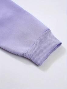 Fashion Hoodie Set] Fashion No Worries GOD Got Me Printed Hoodie And Sweatpants Set For Women, Kangaroo Pocket Outfit,Women's Spring And Autumn Clothing,Essential Winter Set,Women's Winter Clothing, Elegant Collection, Cute Sweater, Casual Attire, Comfortable Fit, Pullover Top, Stylish Women Winter Clothes For Women Winter Outfits For Women Two Piece Set Women 2 Piece Sets Woman Workout Sets Women Winter - Màu Lilac Tím - Xem 5