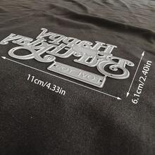 1pc Happy Birthday Metal Cutting Die, Suitable For Scrapbooking, Embossing, Handmade Card Making, Gift Card Crafting - Silver - View 8