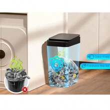 12L Cubo De ura Autático Con r - Cubo de ura Inteligente con Tapa Eléct USB Recargeable X5 Impermeable Botes de ura Inteligente Sin o para Cocina Oficina Sala - Negro 12L - Ver 6