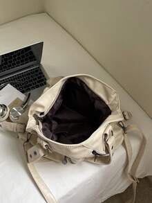 Retro Minimalist Large Capacity Fashion Student/Work Commute Tote Bag