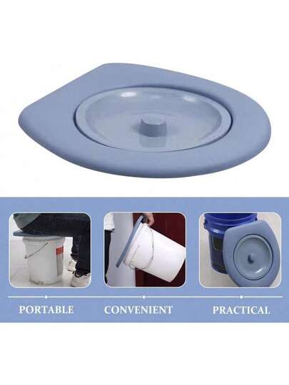 Portable Folding Camping Toilet | Compact & Durable, With Handle | Reusable & Washable Travel Toilet, Suitable For Outdoor, RV And Emergency Use (Popular: New Year Camping Gear, Winter Road Trip Essentials, Disaster Preparedness Kit, Off-Grid Living Supplies, Emergency Evacuation Bag Necessities)