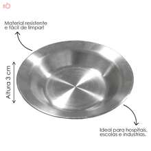 Jogo 150 Pratos Merenda Escolar De Alumínio Reforçado - Multicolorido - Visão 2