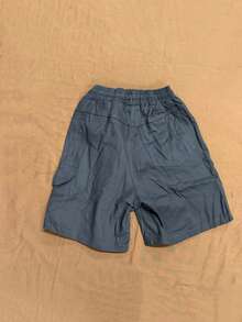 Cargo Shorts With Elastic Waistband, Direct From The Factory. - 灰色 - 查看 3