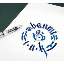 Yongsheng Calligraphy Fountain Pen Set Transparent Clear, 6 Assorted Tip Sizes For Art Drawing And Writing Signature - 6Zize書法筆 - 查看 5