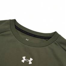 Under Armour Hooded Sweatshirt, Knit Breathable Activewear, Gym Yoga Training Clothes, Basic Warm Layer For Spring And Autumn - Olive Green - View 3