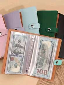 2026年新款纸币收藏册。PU材质，可容纳100张纸币，并带有纸币照片、邮票和银行卡收纳空间。1本A6超大容量现金收纳册。包含50件精选礼品，适合各种节日。