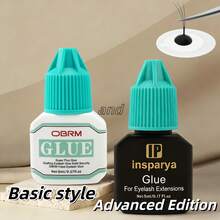 2 Pcs, False Eyelash Glue, Waterproof, Dries Quickly, Basic And Advanced Styles, Create Perfect Matching Makeup, Lasts Long, Used With Protective Tape, Strong Adhesive Property - Black and White - View 2