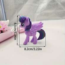 My Little Pony Party Decorations - Six Main Characters (Purple, Applejack, Rarity, Fluttershy, Rainbow Dash, And More) With School Uniform Accessories, Perfect For Halloween And Campus Events, Halloween Decorations | Cartoon Character Decor | Durabl - Multicolor - View 4