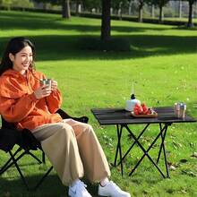 1pc Portable Camping Side Table - Folding Table, Multi-Function Beach Table, Small Picnic Backpack Table, Suitable For Outdoor Cooking, Barbecue, Hiking, Boating, Size: 15.5" L X 13.6" W X 11.4" H - Multicolor - View 8