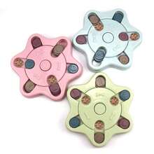 1pc Dog Puzzle Feeder Slow Feeding Bowl, Interactive Puzzle Toy, Anti-Slip Slow Feeder For Dogs & Cats - Multicolor - View 4