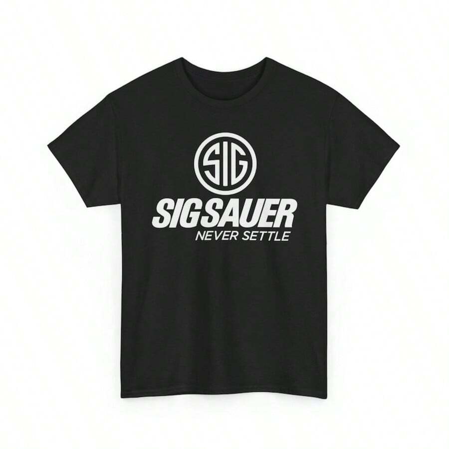 Sig Sauer Logo T-Shirt _ Firearms Brand Tee - màu đen - Xem 1