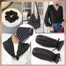 FINGERINSPIRE 109 Yards Black White Polka Dots Cotton Fabric 61 Inch Wide Dots Printed Craft Fabric For Sewing Rectangle Cotton Material With Polka Dot Pattern Clothes Craft Fabric By The Yard - trắng - Xem 6