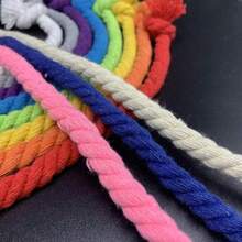 1pc 8mm Thick Cotton Twine Rope For Garden Decoration - 1 Meterlong - Multicolor - View 1