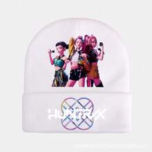 1pc Kids Knitted Hat, Kpop Hunter Cartoon Children Headwear, Cute Cap