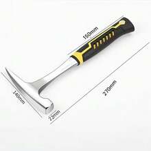 Geological Hammer High Carbon Steel Non-Slip Rubber Handle Rock Pick Hammer Brushed Finish Outdoor Exploration Geological Prospecting Hammer - Multicolor - View 11