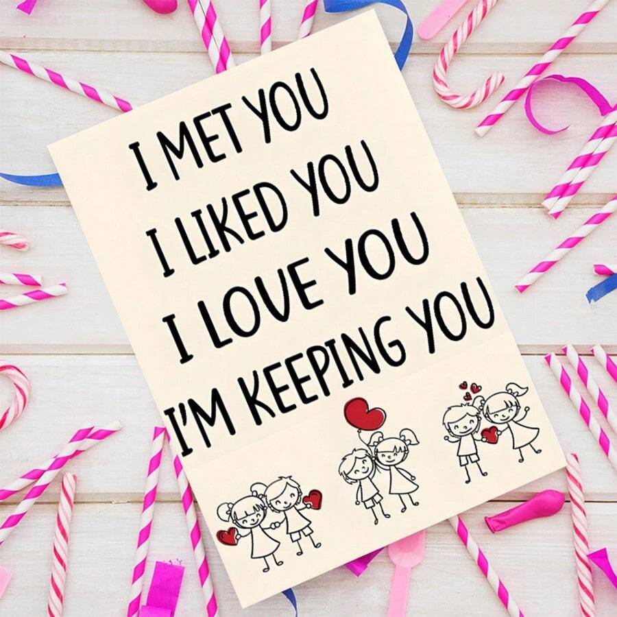 1 Thiệp chúc mừng Ngày Valentine hài hước "Anh yêu em" kèm phong bì, món quà lý tưởng cho bạn gái, bạn trai, các cặp đôi, vợ chồng, đối tác kinh doanh vào Ngày Valentine, kỷ niệm ngày cưới. - Nhiều màu - Xem 1