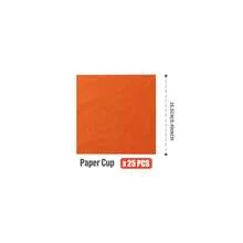 Orange & Red Disposable Plates, Napkins, Cups - 25 Guest Party Supplies Set, Disposable Paper Plates Tableware Suitable For Birthday, Wedding, Theme Party, Family Picnic - Multicolor - View 6