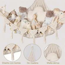 CYPNAlmacenamiento de Juguetes de Peluche Amaca para Peluches Red para Peluches Puede Guardar Juguetes y Artículos de Uso Diario para El Dormitorio Sala de Juegos Esquina BlancoFashion - 219361938 - Ver 5