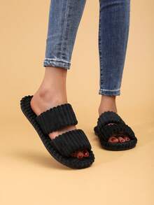 Women's Striped Elegant Fabric Side Stripe Fashion Casual Wear, All Season - Black - View 4