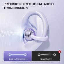 Auriculares inalámbricos LIFEBEE de oído abierto con pantalla LED, verdaderamente inalámbricos, diseño cómodo de clip para la oreja, estuche de carga circular mini, larga duración de la batería, modo de juego, resistente al sudor, compatible con Apple y teléfonos Android - Unitalla - Ver 7