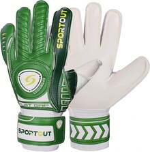 Guantes de Portero para Adultos con Agarre Fuerte, con Espinas de Dedos, Guantes de Portero de fútbol para Proporcionar una protección espléndida para Evitar Lesiones - Verde - View 2
