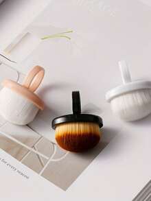 软毛指甲刷 - 温和去除指甲灰尘和碎屑，无香型，符合人体工程学设计，适合美甲师和家庭使用，简约软毛刷 - 彩色 - 查看 1