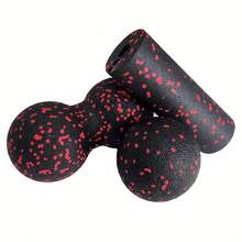 3pcs Mini Yoga Foam Roller Set - Mini Foam Roller, Muscle Massage Roller, For Post-Workout Muscle Relief, Deep Tissue Relaxation And Tension Release, Mini Foam Roller + Peanut Ball + Trigger Point Massager, Black/Blue - Multicolor - View 15