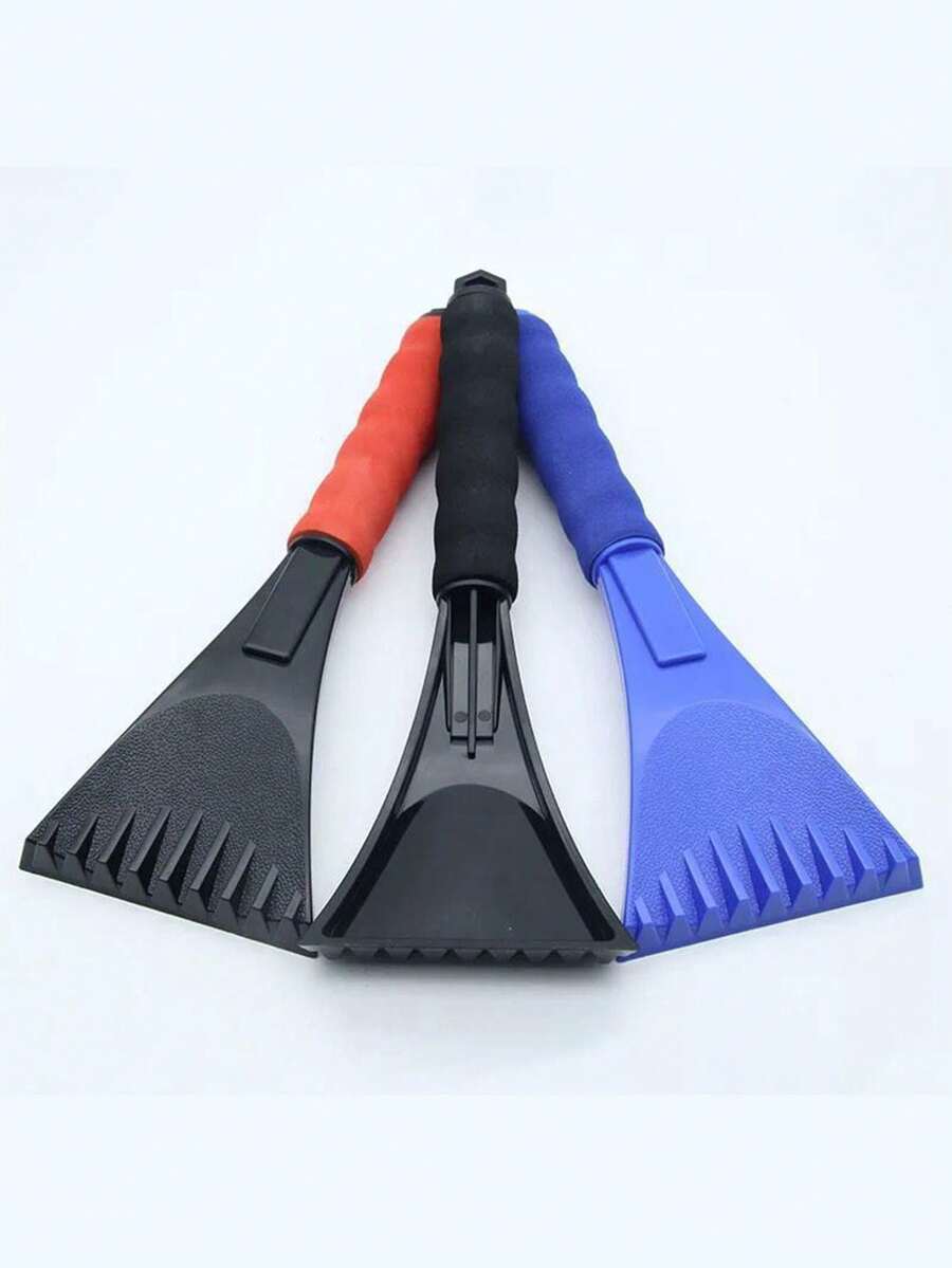 1pc Car Snow Shovel, Winter Ice Scraper With EVA Foam Cover, Plastic Snow Remover Brush
