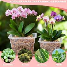 CYPNMaceta para Orquídea10 juegos Maceta Rectangular para Orquideas Naturales Macetas de Orquídeas Transparentes de 4.7 Agujeros y bandeja para Interiores Y Exteriores Plantas de Casa Flores CuadradoFashion - 219823960 - Ver 6