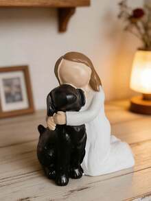 1pc Cute Dog Angel Sculpture, Dog Friendship Memorial Gift Suitable For Dog Lovers - Multicolor - View 8