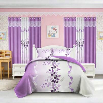 Reylox 9 Piece Purple Luxury Elegant Microfiber Bedding Set Pillow Case Curtains For Bedroom Glam Farmhouse Bedroom Dorm Home Decor With Gift Bag