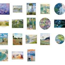 46pcs (23x2) Garden Green Pigment Aesthetic Pattern Stickers, Vintage Collage Stickers For Elegant Planner, Office Notebook, Laptop, Water Bottle, Luggage, DIY Board, Art Stickers, School Supplies, Art Party Stickers, Graduation Gift Scrapbook Supplies Scrapbook Stationery - Lime Green - View 3