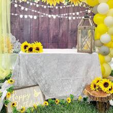 Lace Tablecloth White Wedding Tablecloths 60x120 Inch Vintage Rustic Farmhouse Table Fabric For Romantic Wedding Table Decorations - ChicWhite - View 5