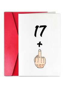 Một tấm thiệp sinh nhật tuổi 18 hài hước, một món quà sinh nhật tuổi 18 dễ thương với lời nhắn vui nhộn dành cho nam hoặc nữ từ 17 tuổi trở lên. - Nhiều màu - Xem 2