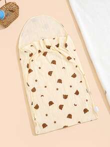 1pc 0-3 Months Baby Swaddle Blanket, Newborn Swaddle Wrap, Hospital Receiving Blanket, Wearable Infant Blanket, Baby Swaddle Wrap, Easy Change Swaddle, Wearable Baby Blanket, Infant Swaddle - Swaddling - View 3