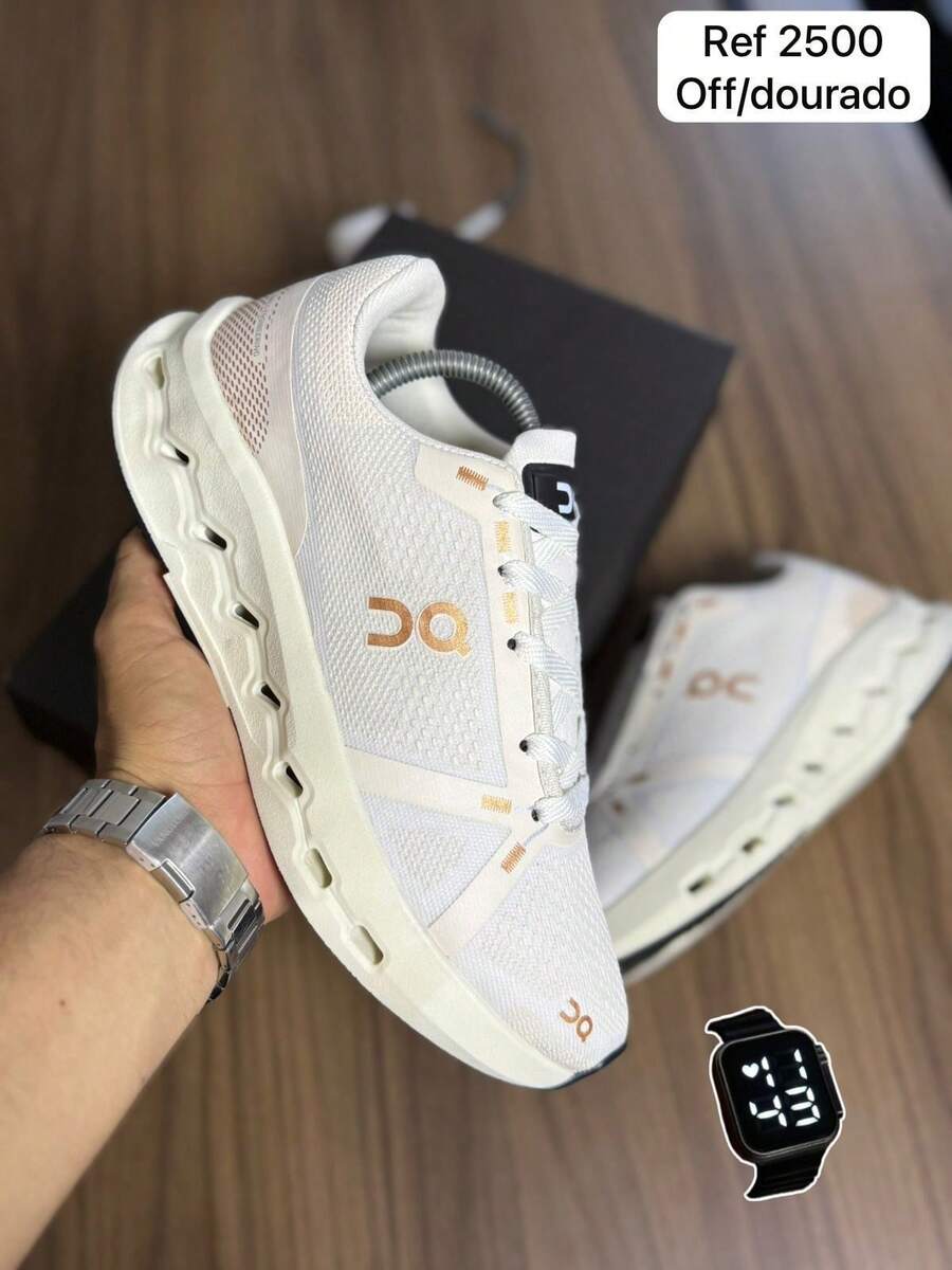 Women's Stylish Athletic Shoes For Gym, Comfortable, Soft, 2025, Colorful Street Shoes - JN 黃金 + 免費手錶 - 查看 1