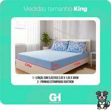 King Size 3-Piece Sheet Set, 400 Thread Count Cotton, Soft Touch, With Elastic And Printed Pillowcases, 50x70cm - 橘色 - 查看 3