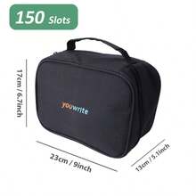 120/150/200 Slots Portable Colored Pencil Case, Oxford Cloth Travel Storage Bag,Stationery